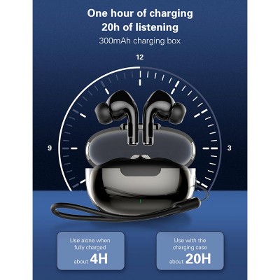 Навушники LDNIO TWS HD Audio BT Earbuds T02 |BT5.3, 30/300mAh, 4h|