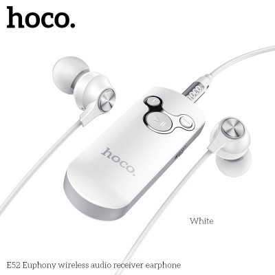 Аудіоресивер Hoco Bluetooth Euphony wireless audio receiver with earphone E52 |BT5.0, Hi-Res, 4H|