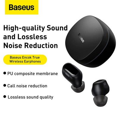 Навушники Baseus Encok True Wireless Earphones WM01 |BT5.3, 40/300mAh, 5H|