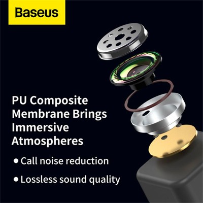Навушники Baseus Encok True Wireless Earphones WM01 |BT5.3, 40/300mAh, 5H|