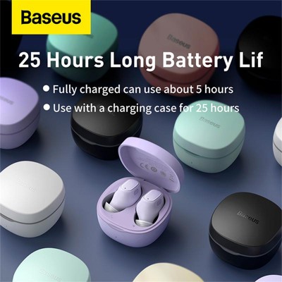 Навушники Baseus Encok True Wireless Earphones WM01 |BT5.3, 40/300mAh, 5H|