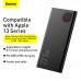 УМБ BASEUS Adaman Metal Digital Display Power Bank 10000mAh  |2USB/Type-C/Lightning, 22.5W/5A, QC/PD| (PPAD000001)