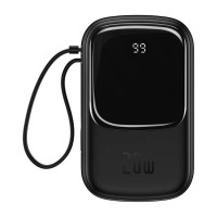 УМБ BASEUS Qpow Digital Display Quick Charging Power Bank (With IP Cable) 20000mAh |USB/Type-C/Lightning, 20W/5A, PD/QC| (PPQD-H05) УМБ BASEUS Qpow Digital Display Quick Charging Power Bank (With IP Cable) 20000mAh |USB/Type-C/Lightning, 20W/5A, PD/QC| (PPQD-H05)