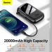 УМБ BASEUS Qpow Digital Display Quick Charging Power Bank (With IP Cable) 20000mAh |USB/Type-C/Lightning, 20W/5A, PD/QC| (PPQD-H05)