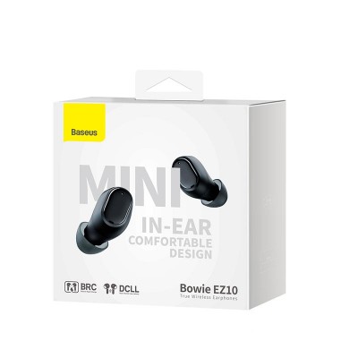 Навушники Baseus Bowie EZ10 True Wireless Earphones |BT5.3, 50/300mAh, 5h, Location, OTA|