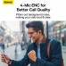 Навушники Baseus Bowie MZ10 True Wireless Earphones |BT5.2, 35/400mAh, 4.5H, Location, ANC|