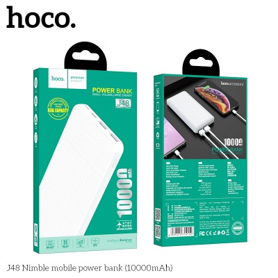 УМБ HOCO Nimble J48 10000mah |2USB/1Type-C, 2A|