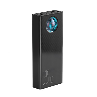 УМБ Baseus Amblight Digital Display Quick Charge Power Bank 30000mAh |4USB/Type-C/Lightning, 6A/65W, QC/PD| (PPLG-A01)