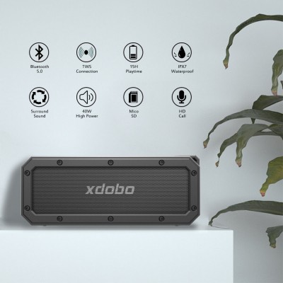 Акустика xdobo X3 Pro IPX7 |BT5.0, TF, 40W, TWS, 15h Max|