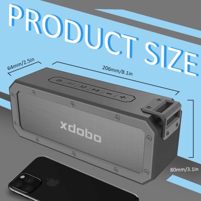 Акустика xdobo X3 Pro IPX7 |BT5.0, TF, 40W, TWS, 15h Max|