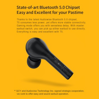Навушники Bluetooth 5.0 TWS QCY T5