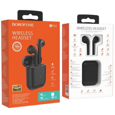 Навушники Bluetooth BOROFONE feliz TWS BE42 |BT5.0, 30/350mAh, 3Hours|