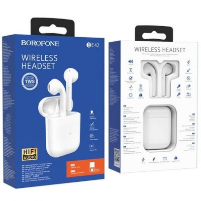 Навушники Bluetooth BOROFONE feliz TWS BE42 |BT5.0, 30/350mAh, 3Hours|