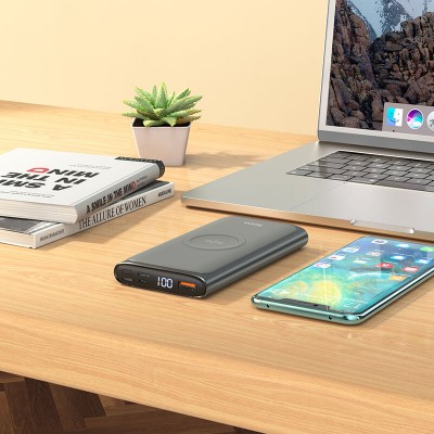 УМБ HOCO Aegis fully compatible wireless fast charging power bank 10000mah Q6 |1USB/1Type-C/1Lightning, PD/QC, 5A/22.5W|