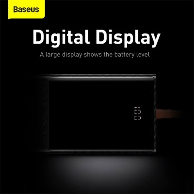 УМБ BASEUS Elf Digital Display Fast Charging 20000mAh |2USB/1Type-C+Type-C Cable, 5A/65W| (PPJL000001)