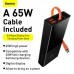 УМБ BASEUS Elf Digital Display Fast Charging 20000mAh |2USB/1Type-C+Type-C Cable, 5A/65W| (PPJL000001)