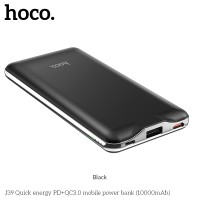 УМБ HOCO Quick energy J39 10000mah |1USB/2Type-C, QC3.0/PD, 3A| УМБ HOCO Quick energy J39 10000mah |1USB/2Type-C, QC3.0/PD, 3A|