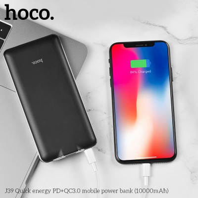 УМБ HOCO Quick energy J39 10000mah |1USB/2Type-C, QC3.0/PD, 3A|