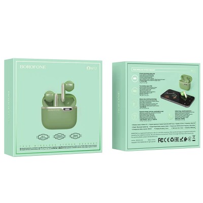 Навушники Bluetooth BOROFONE Leisure true wireless BT headset BW12 |BT5.1, 30/250mAh, 4h|