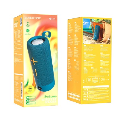 Акустика BOROFONE Euphony sports BT speaker BR19 IPX5 |BT5.1, AUX/USB/TF/FM, TWS, 5W, 2h|