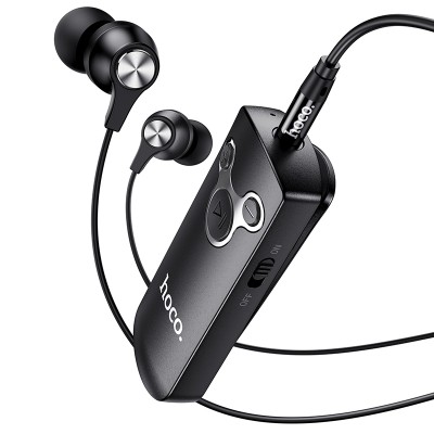 Аудіоресивер Hoco Bluetooth Euphony wireless audio receiver with earphone E52 |BT5.0, Hi-Res, 4H|