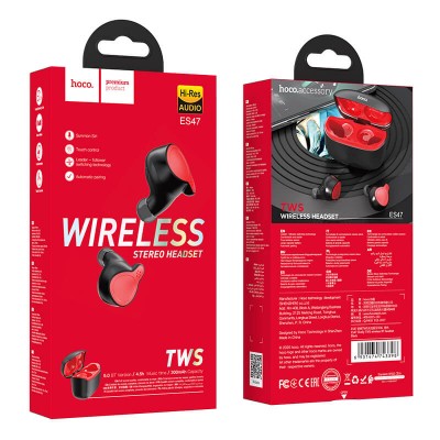 Навушники Bluetooth HOCO Shelly TWS wireless BT headset Hi-Res ES47 |BT5.0, 300nAh, 4.5Hours|
