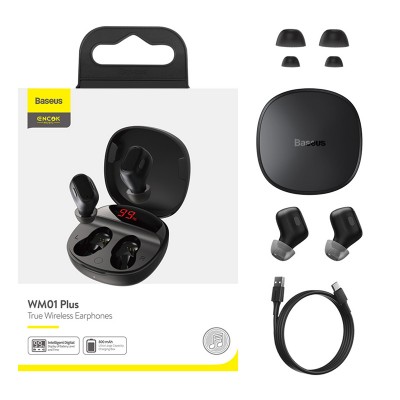 Навушники Bluetooth BASEUS Encok True Wireless Earphones WM01 Plus (NGWM01P-04)
