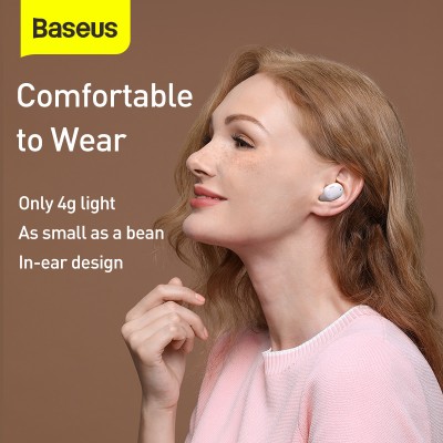 Навушники Bluetooth BASEUS Encok True Wireless Earphones WM01 Plus (NGWM01P-04)