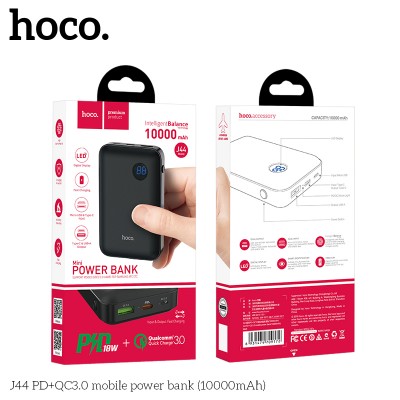 УМБ HOCO with display J44 10000mah 1USB/1TYPE-C, QC3.0 / PD, 2.4 A|