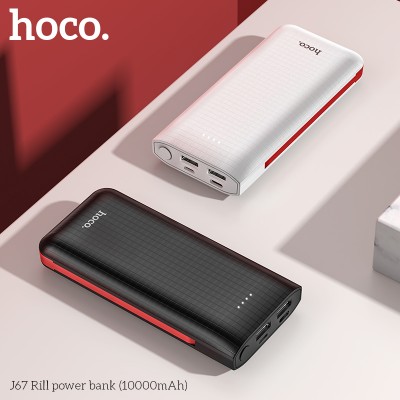 УМБ Hoco Lightning / Micro USB cable Rill J67 10000mah |2USB/1Type-C, 2A|