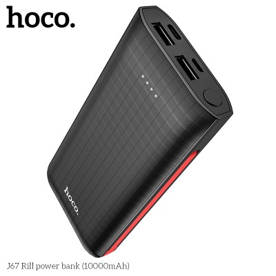 УМБ Hoco Lightning / Micro USB cable Rill J67 10000mah |2USB/1Type-C, 2A|
