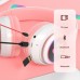 Навушники Bluetooth Cat Rainbow LED ear STN-28 |BT5.0, FM/AUX/TF|