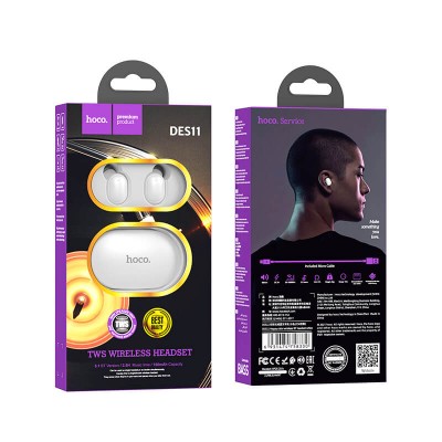 Навушники HOCO TWS Happy color wireless Headset DES11 |BT5.1, 2.5h, 30/180mAh|