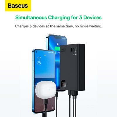 УМБ Baseus Adaman2 Digital Display Fast Charge Power Bank 20000mAh (VOOC Edition) |2USB/Type-C, PD/QC, 30W/3A|