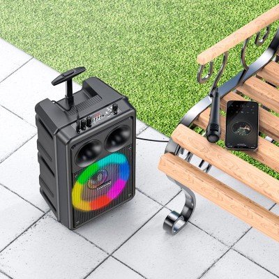 Акустика-караоке BOROFONE Dancing outdoor BT speaker BP9 |BT5.0, AUX/FM/TF/USB, 10W, 3h|
