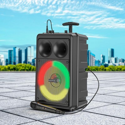 Акустика-караоке BOROFONE Dancing outdoor BT speaker BP9 |BT5.0, AUX/FM/TF/USB, 10W, 3h|