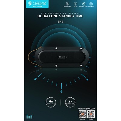 Акустика CELEBRAT Outdoor SP-5 |BT5.0, TWS, IPX7|