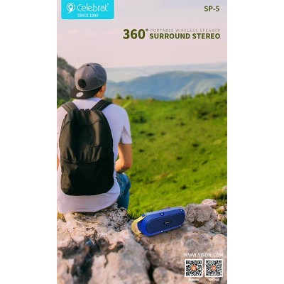 Акустика CELEBRAT Outdoor SP-5 |BT5.0, TWS, IPX7|