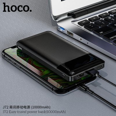 УМБ HOCO Easy travel power bank 10000mah J72 |2USB/1Type-C, 2A|