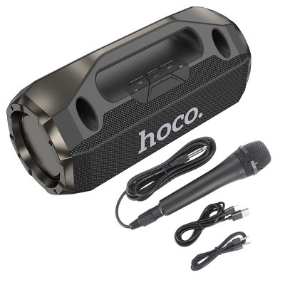 Акустика-караоке HOCO Drum outdoor BT speaker HA3 |BT5.0, TWS/AUX/USB/TF, 50W, 5h|