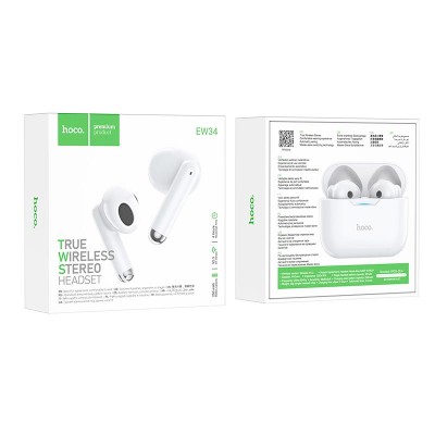 Навушники Hoco Full true wireless BT headset EW34 |BT5.3, 30/250mAh, 4h|