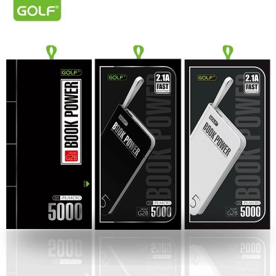 УМБ GOLF G28 5000mah |1USB, 2.1A, Lightning|