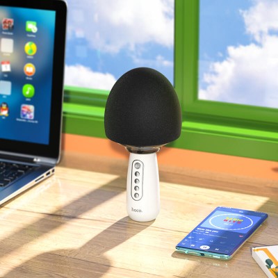 Караоке мікрофон HOCO Cute karaoke microphone BK7 |BT5.0, AUX/TF, DSP, 5W|