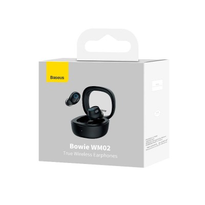 Навушники Baseus Bowie WM02 True Wireless Earphones  |BT5.3, 40/300mAh, 5H, Location, OTA|