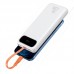 УМБ BASEUS Block Digital Display 10000mAh |1USB/1Type-C/Lightning Cable, 20W/3A, PD/QC| (PPBLK-02)