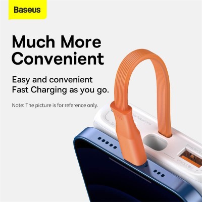УМБ BASEUS Block Digital Display 10000mAh |1USB/1Type-C/Lightning Cable, 20W/3A, PD/QC| (PPBLK-02)