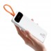 УМБ BASEUS Block Digital Display 10000mAh |1USB/1Type-C/Lightning Cable, 20W/3A, PD/QC| (PPBLK-02)