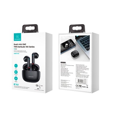 Навушники Bluetooth USAMS TWS NX10 |BT5.2, 35/320mAh, 5h|