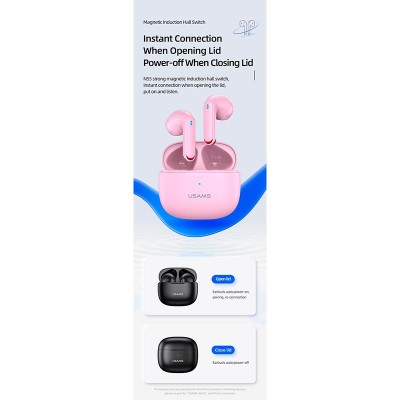 Навушники Bluetooth USAMS TWS NX10 |BT5.2, 35/320mAh, 5h|