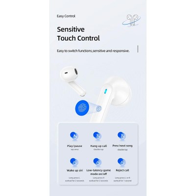 Навушники Bluetooth USAMS TWS NX10 |BT5.2, 35/320mAh, 5h|